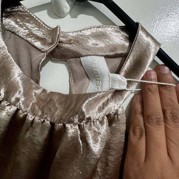 Superfoxx gold sleeveless halter midi dress medium - Picture 5 of 9